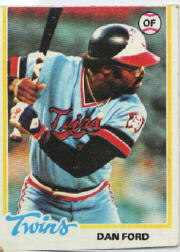 1978 Topps Baseball Cards      275     Dan Ford